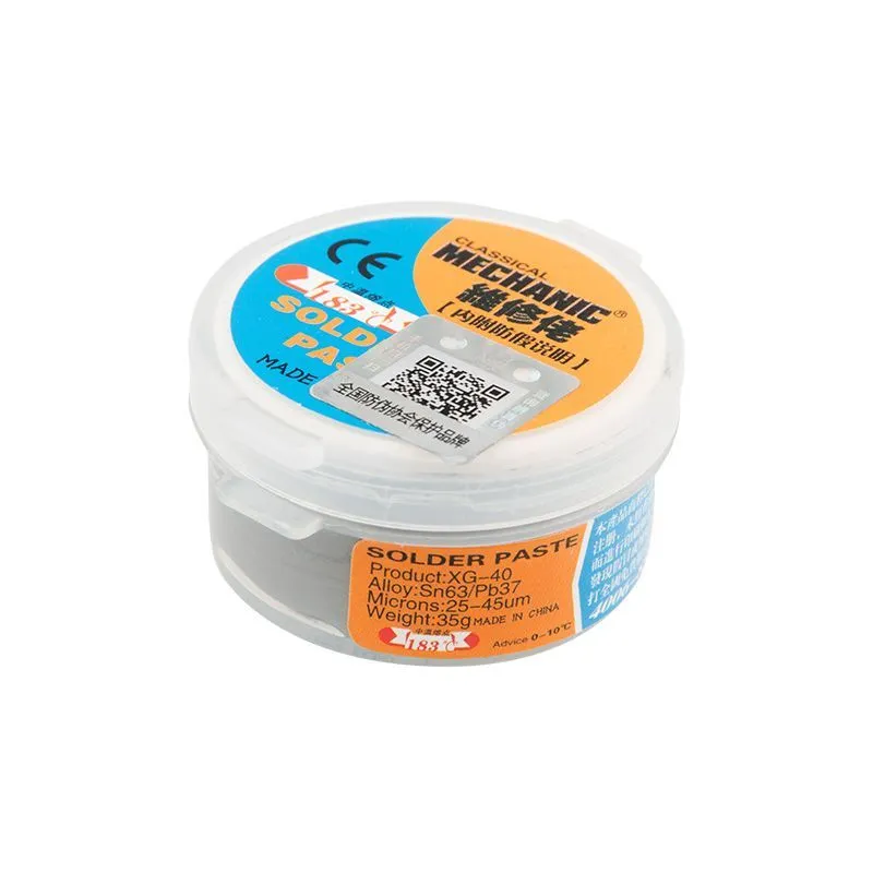 Припой-паста (паяльная паста), 35гр, (олово 63%, свинец 37%), баночка 09-3815
