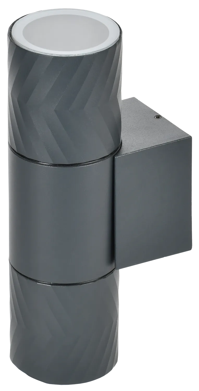 LIGHTING Светильник уличный 5108 настенный под лампу 2хGU10 IP65 серый IEK LT-UBU0-5108-GU10-2-K03