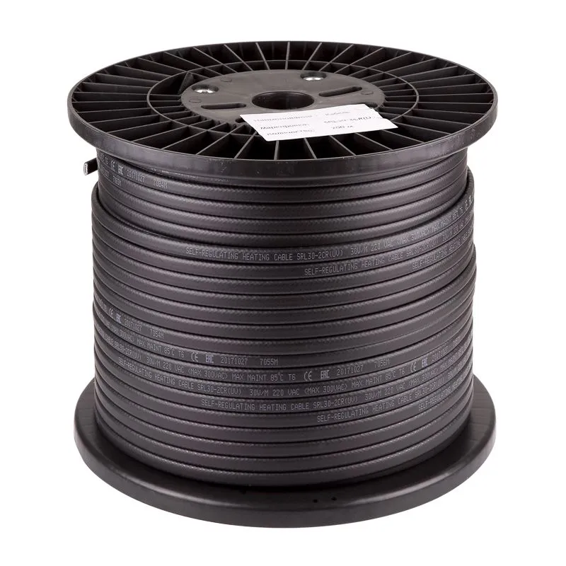 Кабель греющий саморегулирующийся SRL 30-2CR, экранированный, UV, 30Вт/м, 200м PROconnect