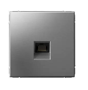 Розетка компьютерная ArtGallery RJ45 кат.6A механизм сталь SE GAL000986