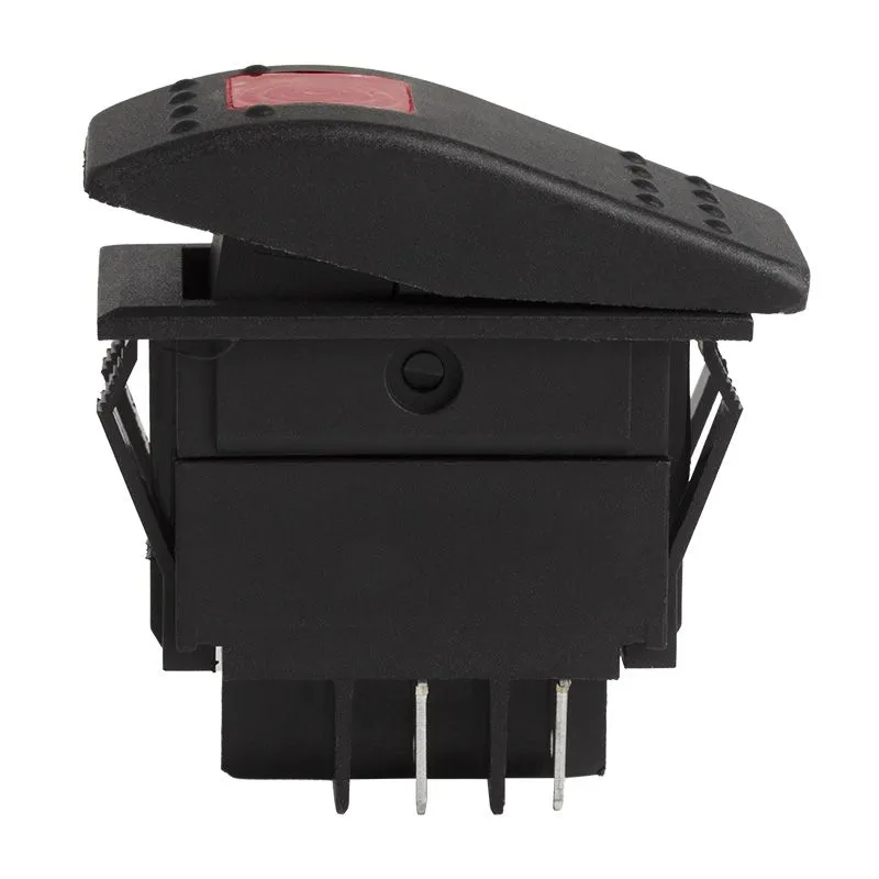 Выключатель клавишный 12V 35А (4с) ON-OFF красный  с подсветкой  REXANT - Фото 2