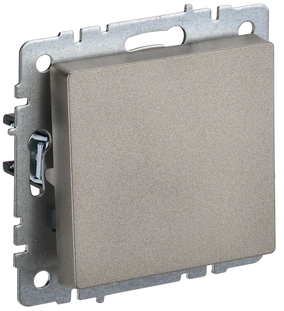 BRITE Выключатель 1-клавишный перекрестный 10А ВС10-1-3-БрШ шампань IEK