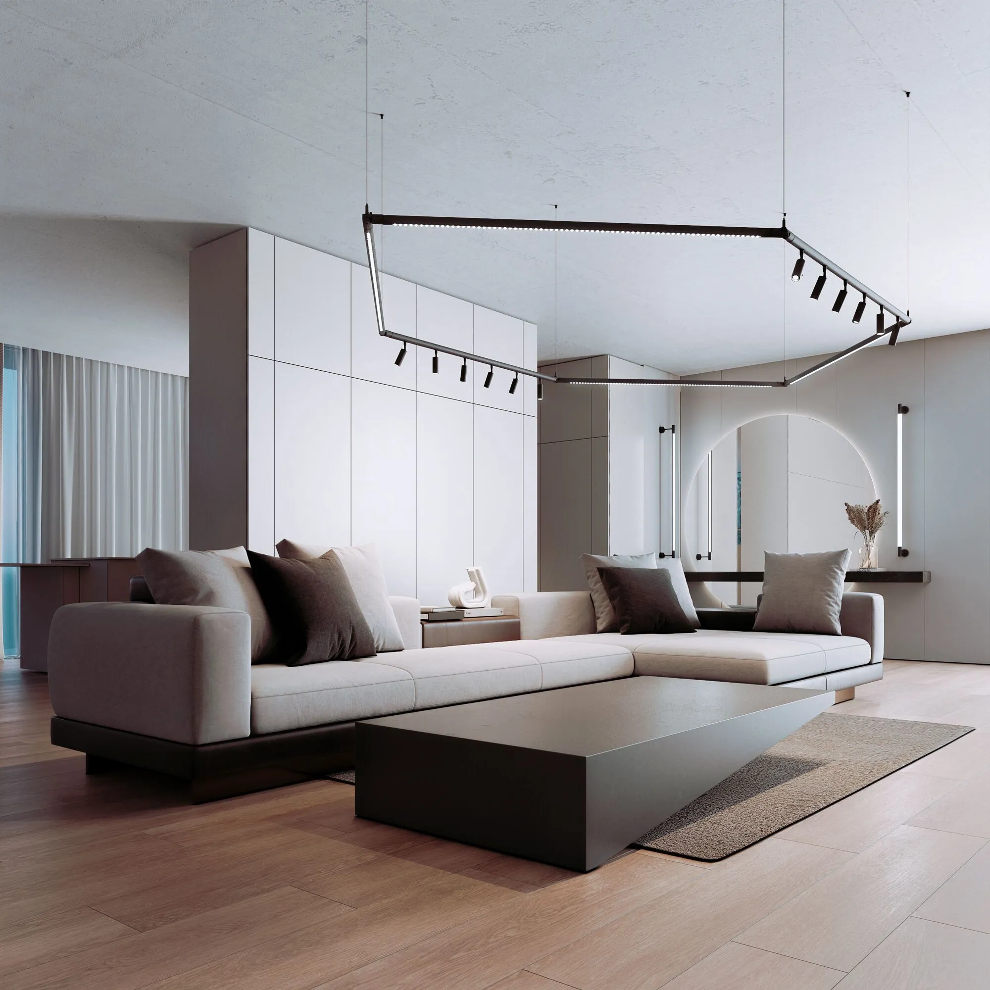 Module System Набор подвеса угловой с питанием (черный) - Фото 4