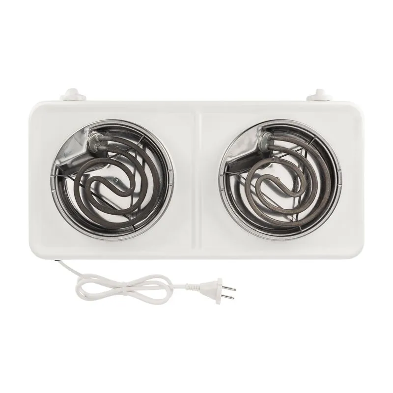 Электроплитка двухконфорочная, ТЭН 2,0 кВт/220В, белая ЭПТ2-2,0/220 ПСКОВА-2 - Фото 3
