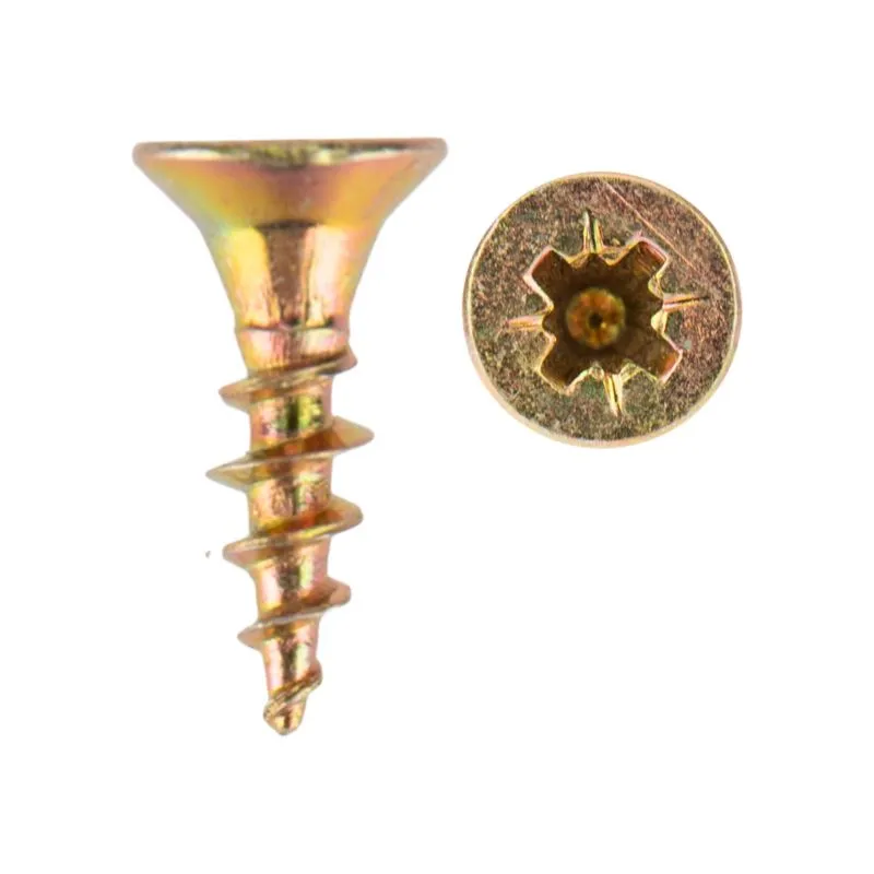 Саморез универсальный 4х16, желтый цинк, короб (200 шт/уп) KRANZ - Фото 2