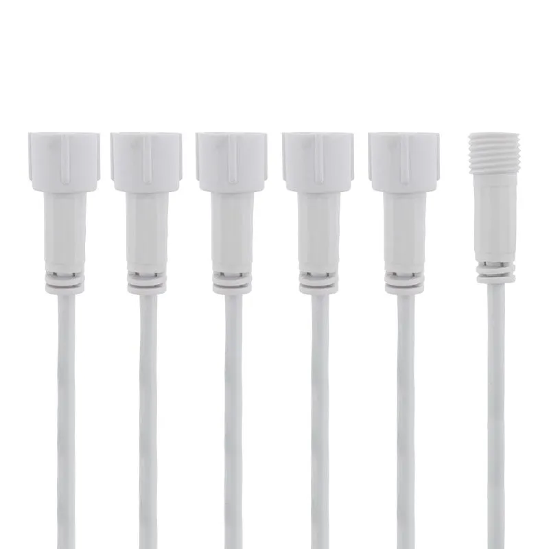 Разветвитель -Y для уличных гирлянд Professional (1 вход, 5 выходов) белый ПВХ - Фото 4