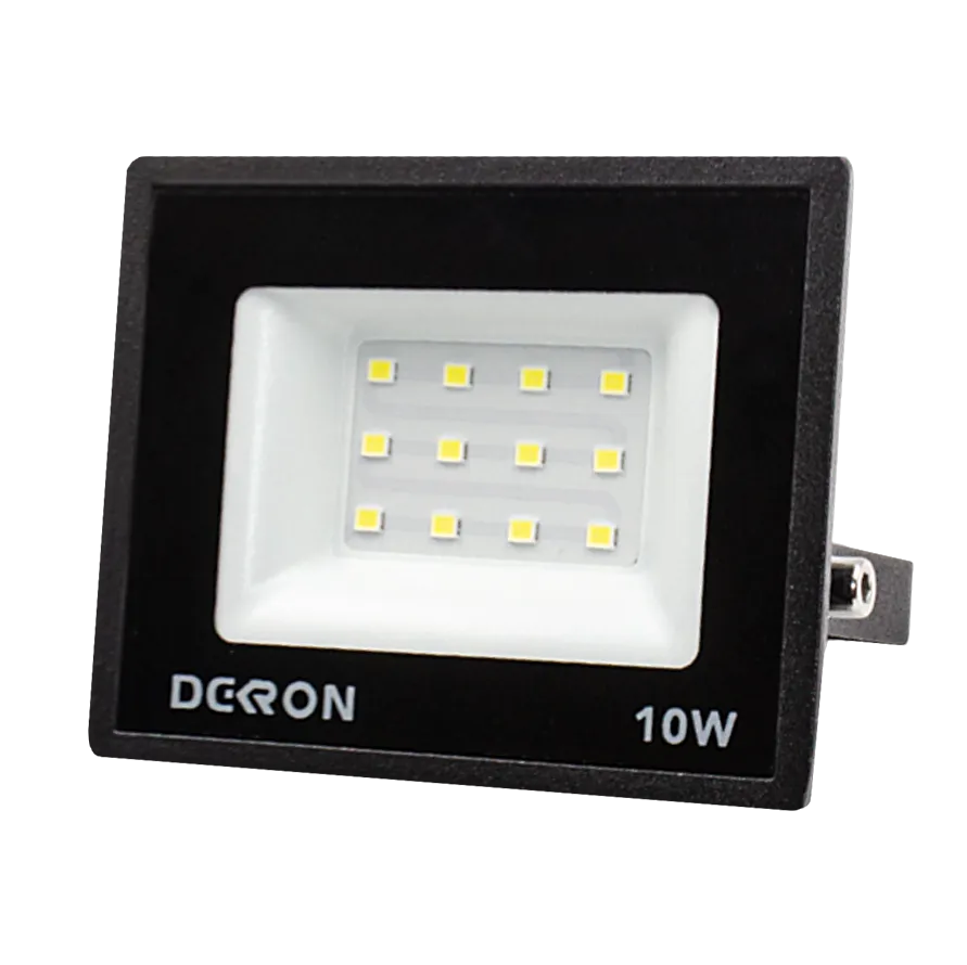 Прожектор светодиодный 10Вт, 800лм, 6500K, черный, IP65  - Фото 9