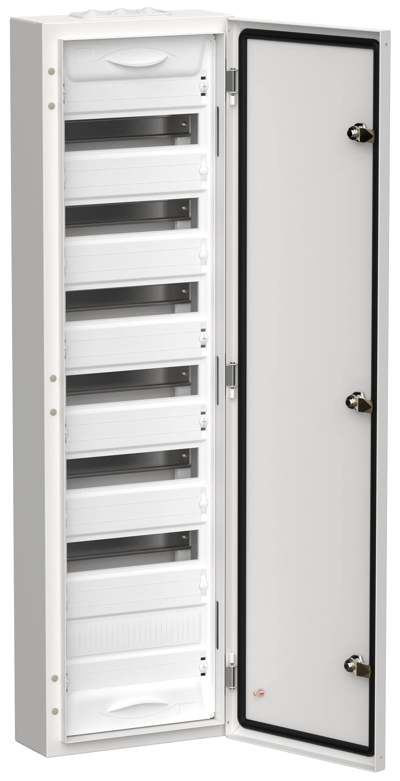 TITAN 5 Корпус металлический ЩРн-84 (1х84) 1085х310х140мм IP54 белый (одна дверь) IEK