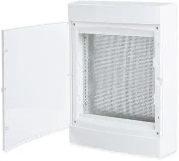 Щит слаботочный навесной "Unix" прозрачная дверь 3 габарит увеличенный 526x396x112 IP40