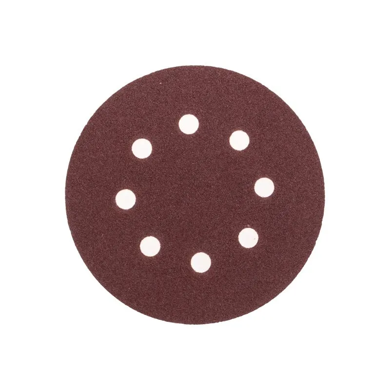 Диск абразивный на ворсовой основе, на липучке, перфорированный, P100, 125мм, 10 шт. KRANZ