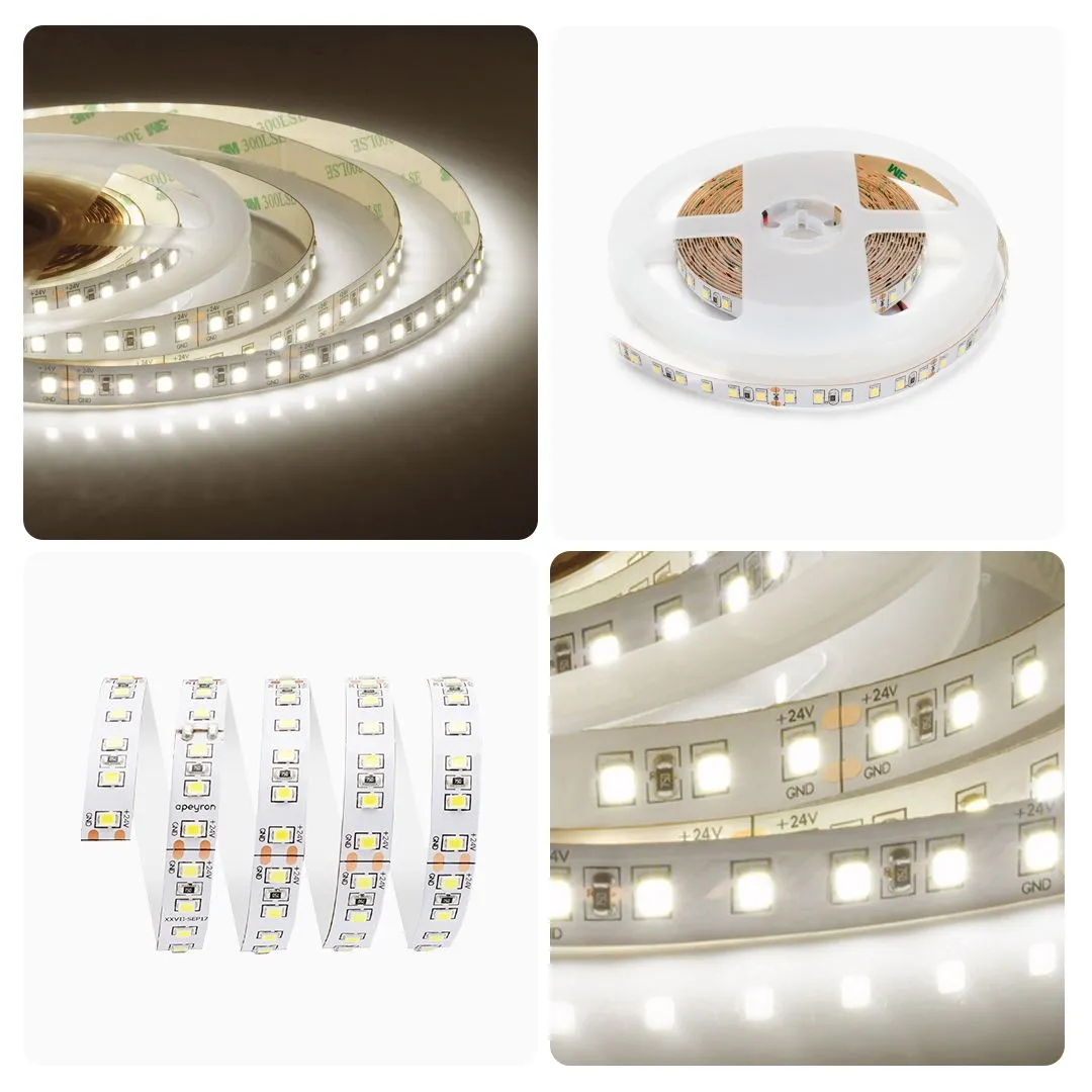 Светодиодная лента   24В, 10Вт/м,   smd3528, 120д/м, IP20,   700Лм/м, ширина подложки 8мм, 5м, т/б,  - Фото 8