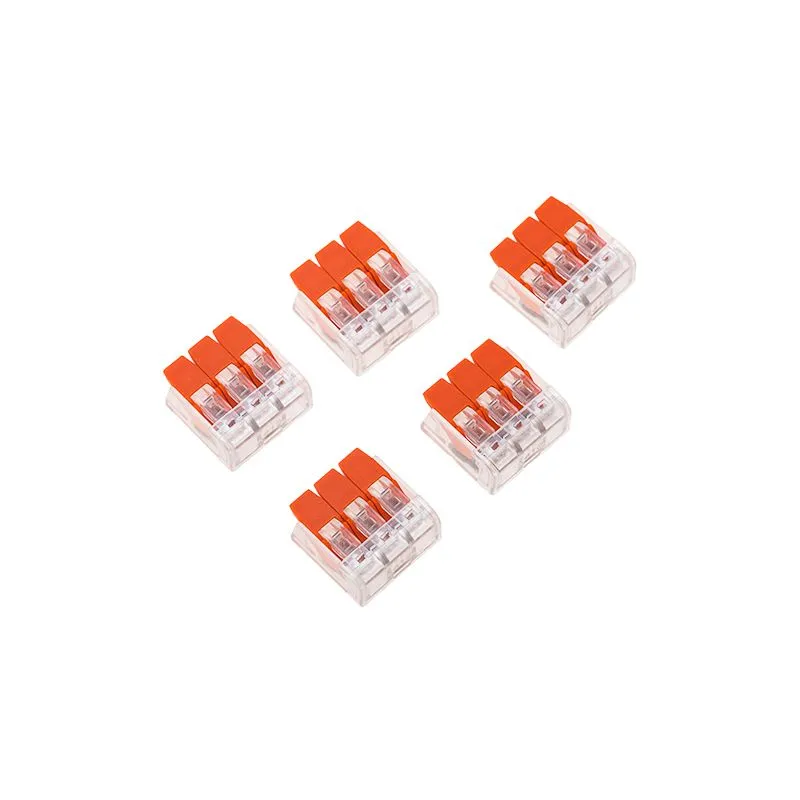 Универсальная компактная клемма СМК 221-413, 3-проводная до 4,0 мм² (блистер 5 шт./уп.) REXANT - Фото 5