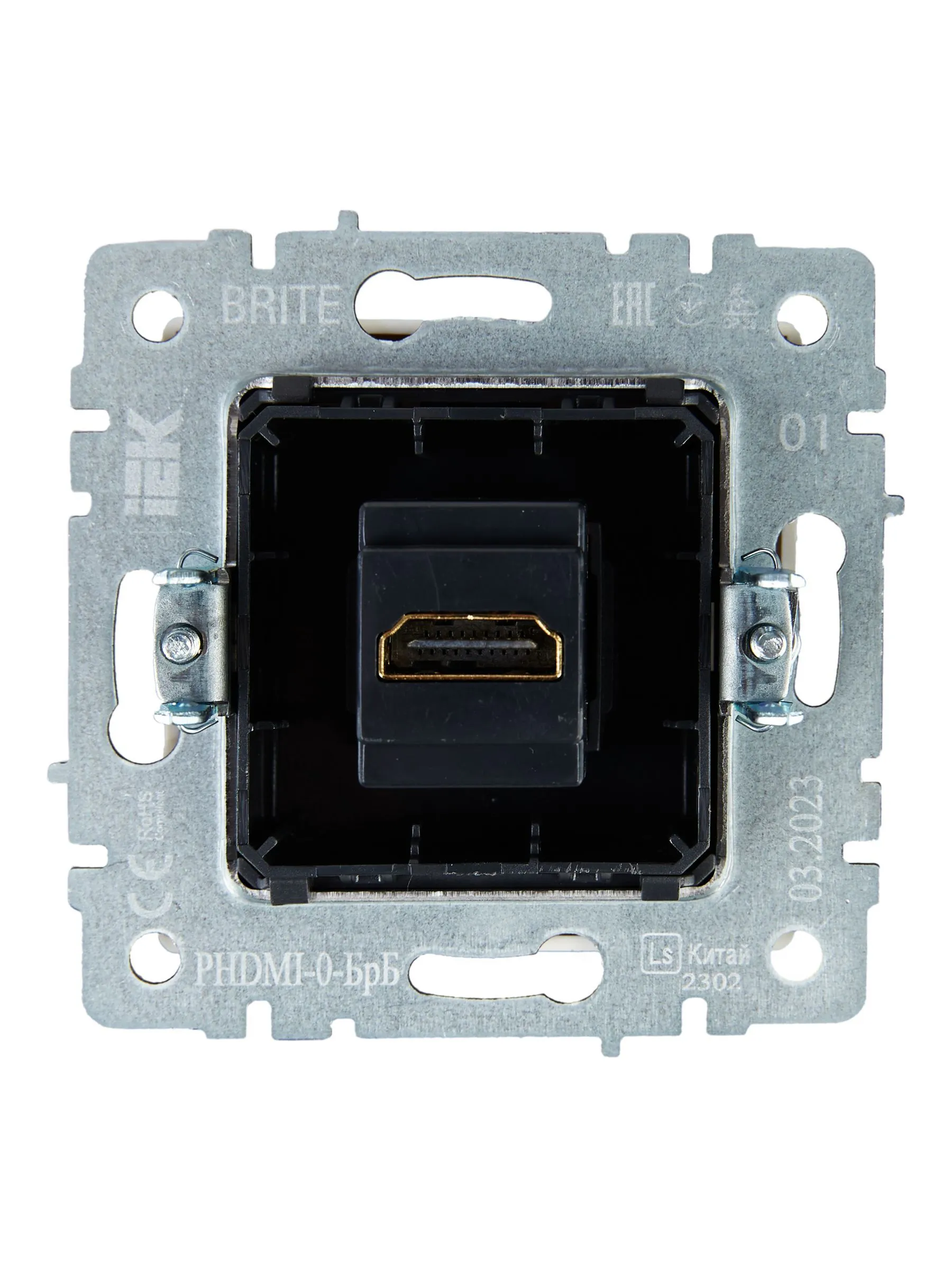 BRITE Розетка HDMI РHDMI-0-БрБ белый IEK - Фото 7