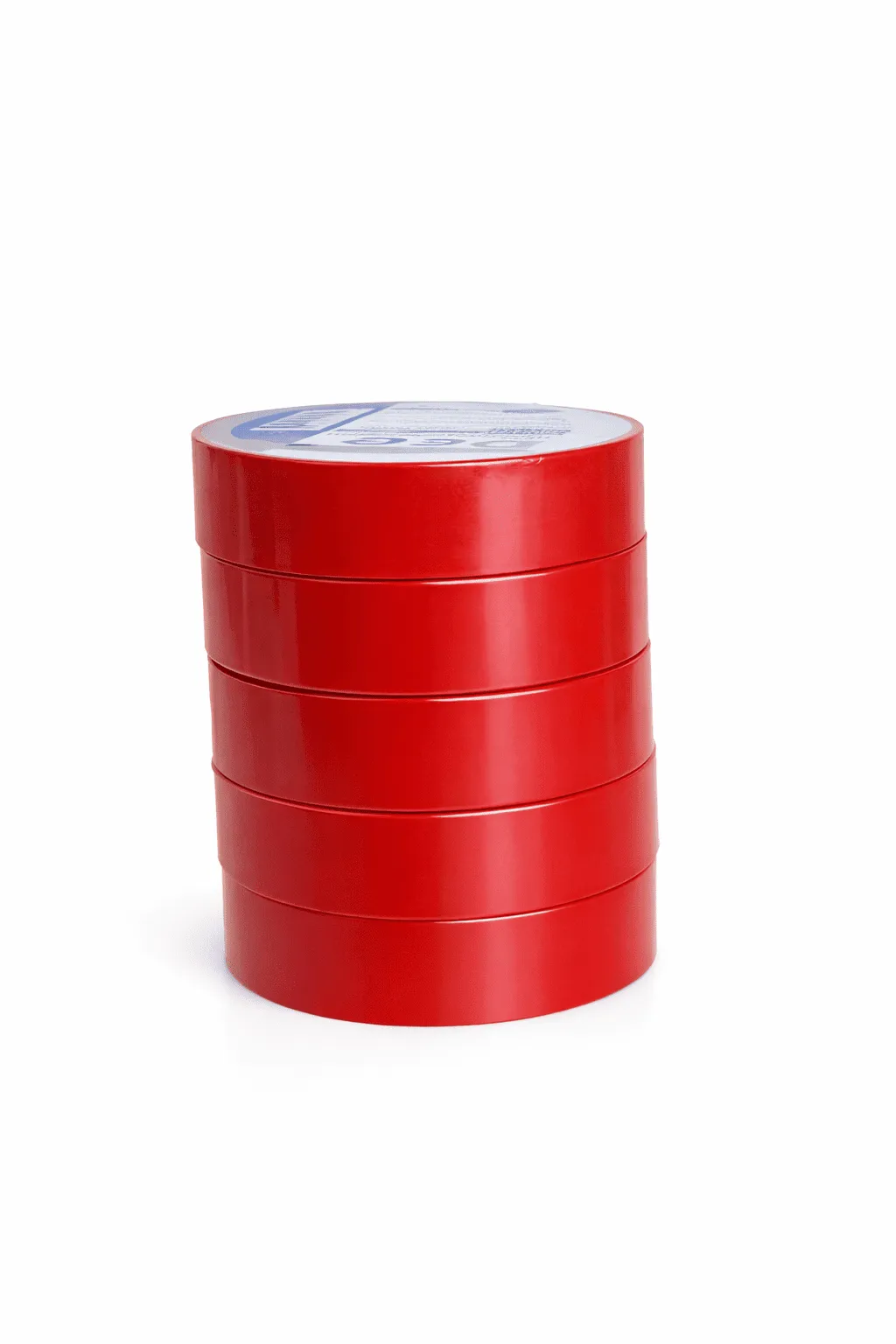 Изолента ПВХ 0,18х19мм, 20м профессиональная красная (5шт/уп) DEKRON - Фото 5