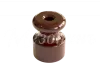 Изолятор фарфоровый для наружного монтажа витой электропроводки, D18,5х24мм, цвет -коричневый, ТМ Ме GE70025-04
