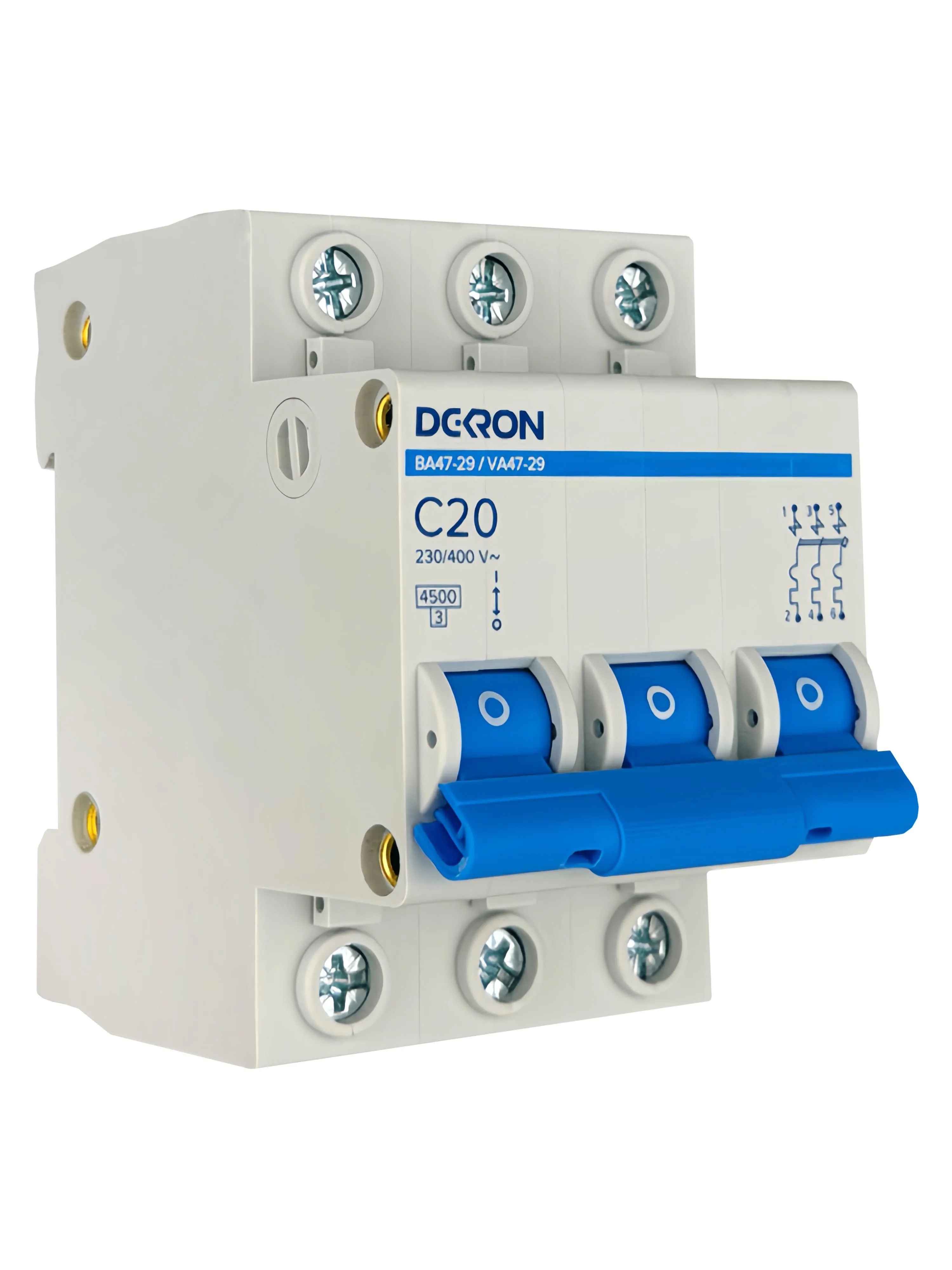 Автоматический выключатель ВА47-29 3P С20A 4,5кА - Фото 3