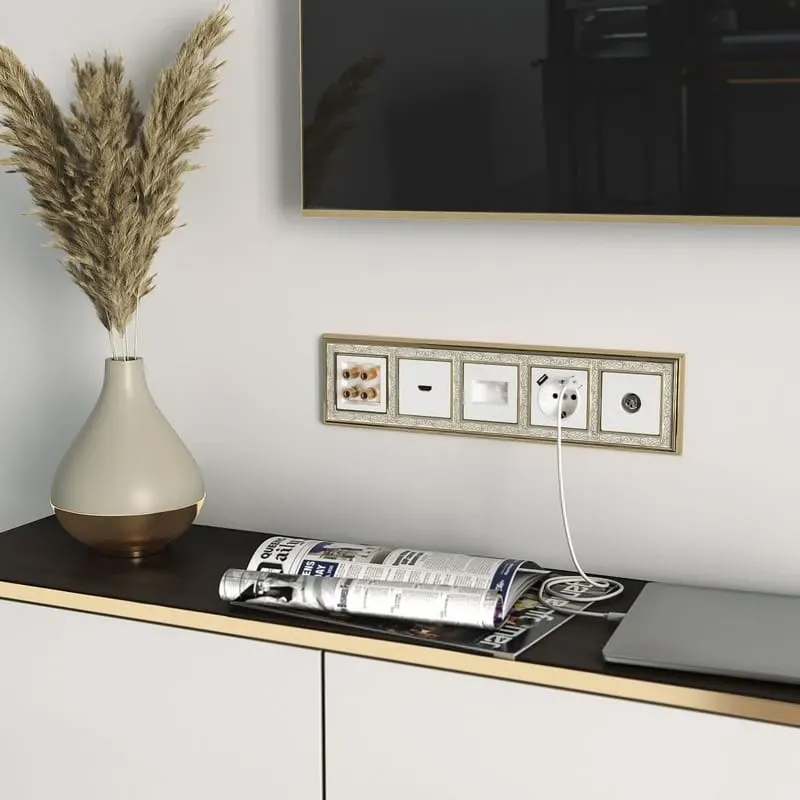 Розетка двойная Ethernet RJ-45 (белый) Werkel - Фото 4