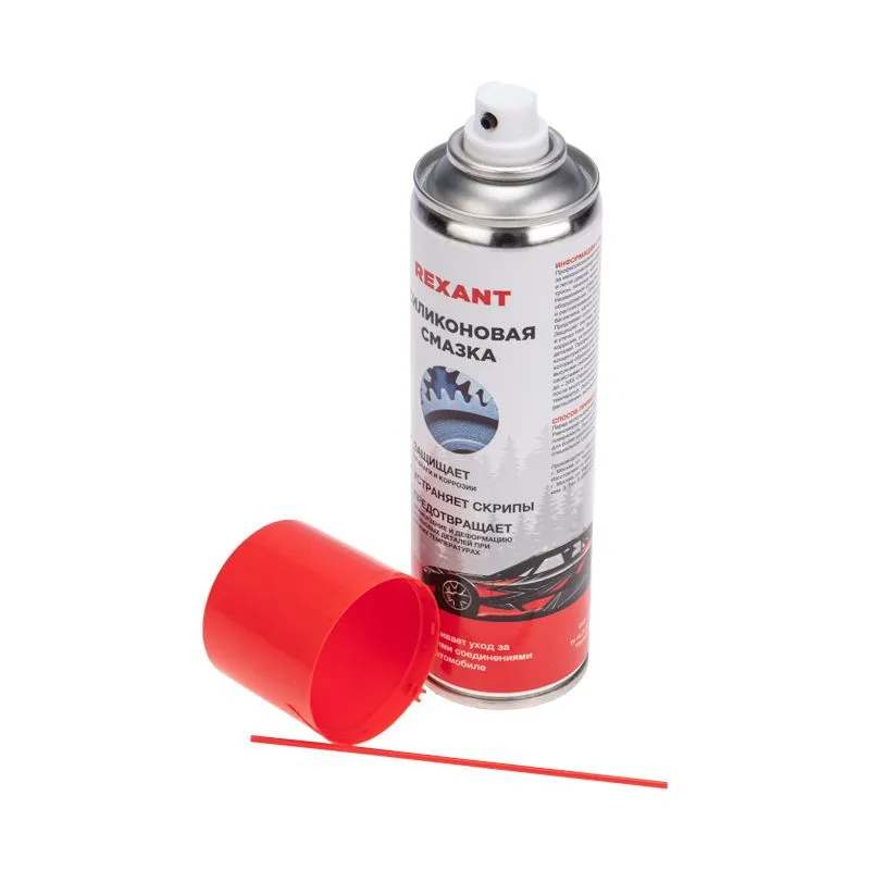 Смазка универсальная силиконовая 335мл, аэрозоль REXANT - Фото 3