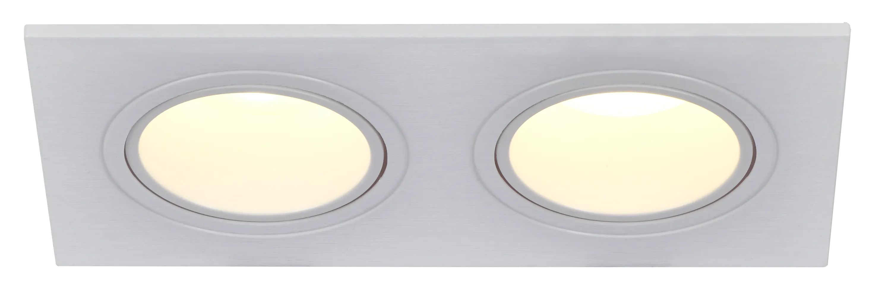 LIGHTING Светильник 4102 встраиваемый под лампу 2хMR16 квадрат пластиковый белый IEK - Фото 4