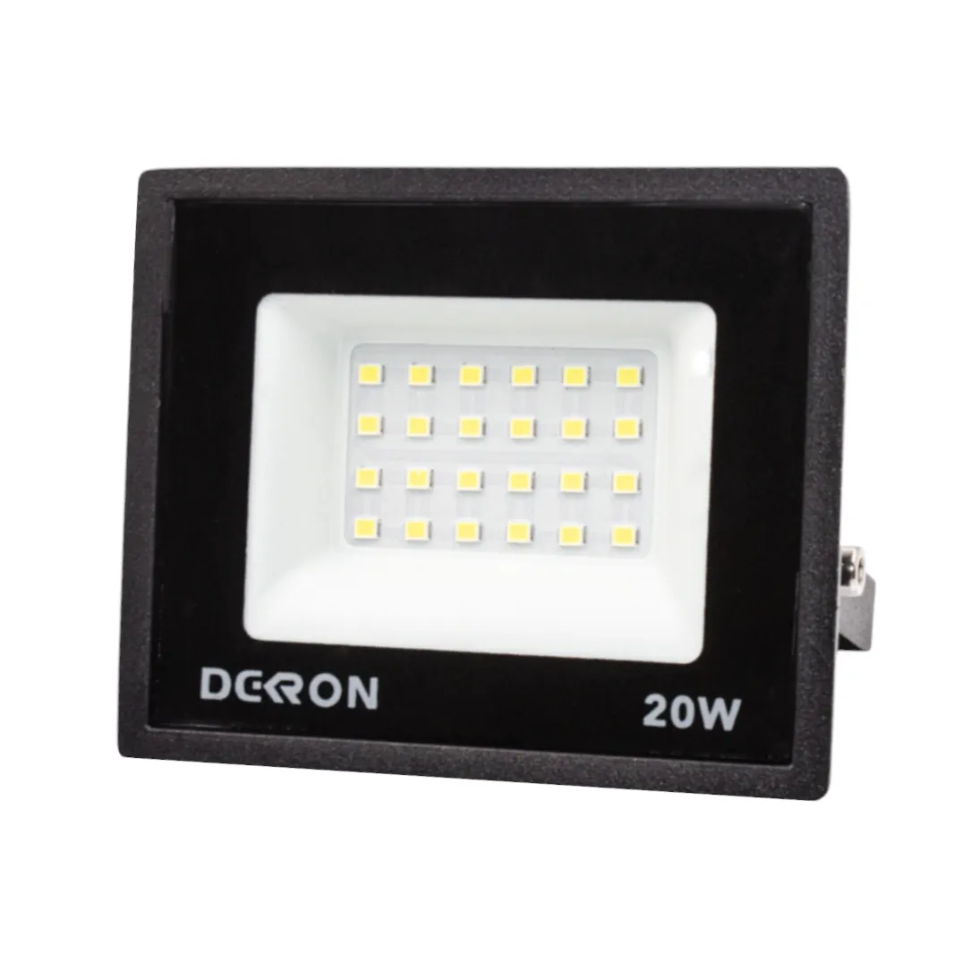 Прожектор светодиодный 20Вт, 1600лм, 6500K, черный,IP65 1271-0002