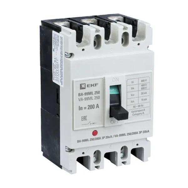 ВА-99МL 250/200А 3P 20кА EKF Basic