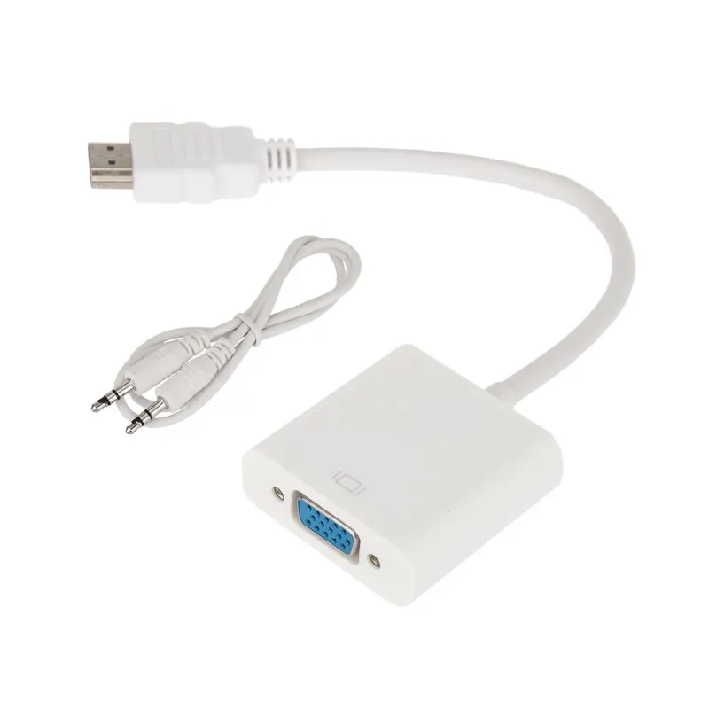 Переходник штекер HDMI - гнездо VGA, провод + шнур стерео 3,5мм REXANT 17-6936