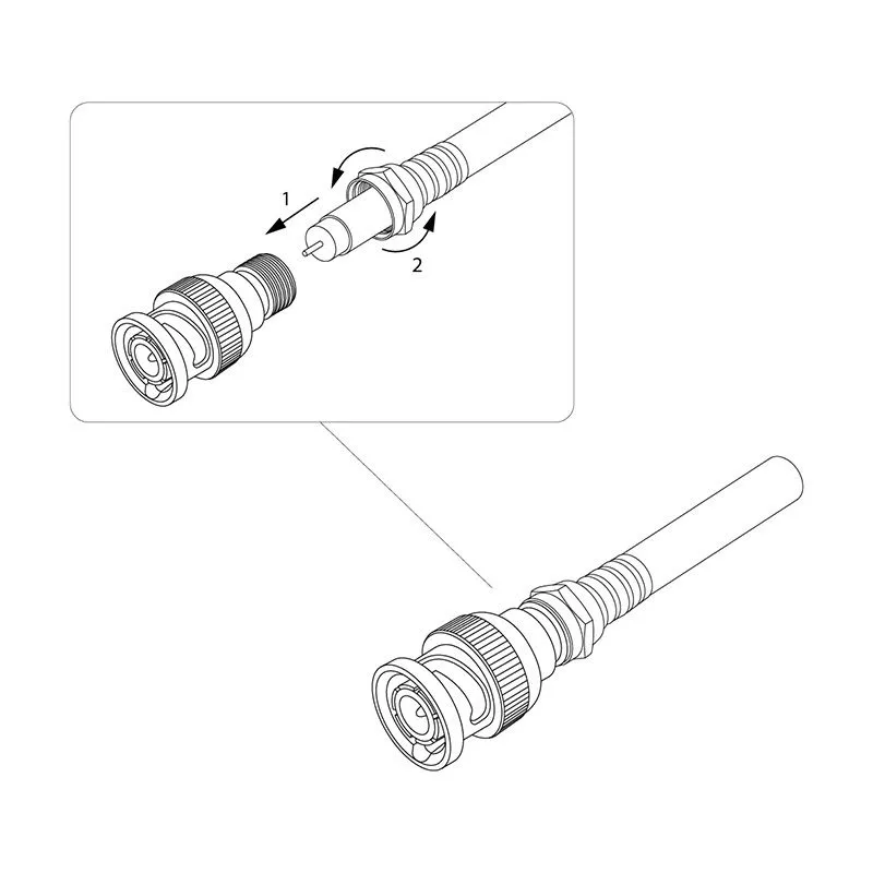 Переход штекер BNC - гнездо F REXANT - Фото 4