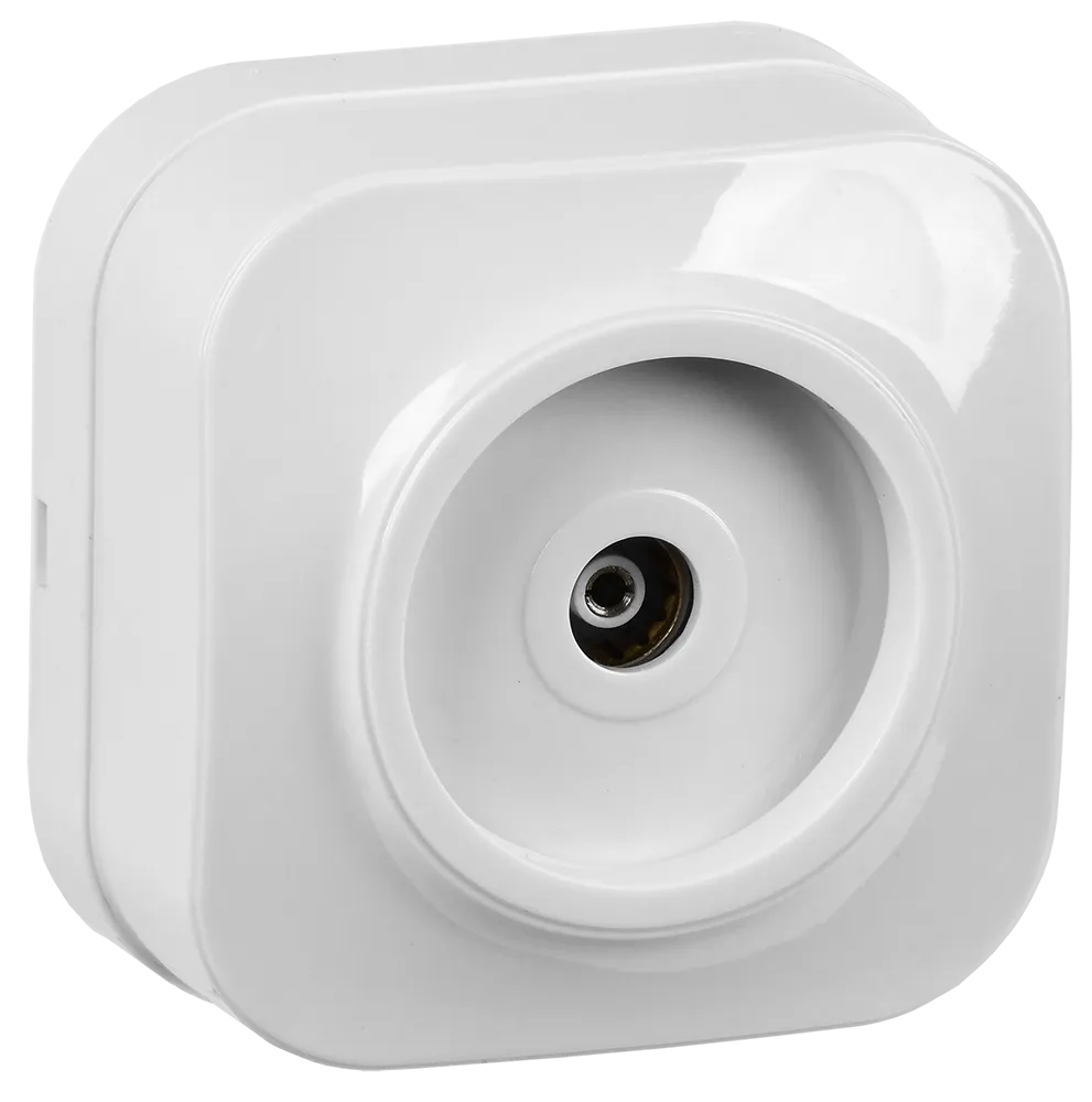 GLORY Розетка для открытой установки TV РТВ20-ХБ белый IEK EAH10-K01