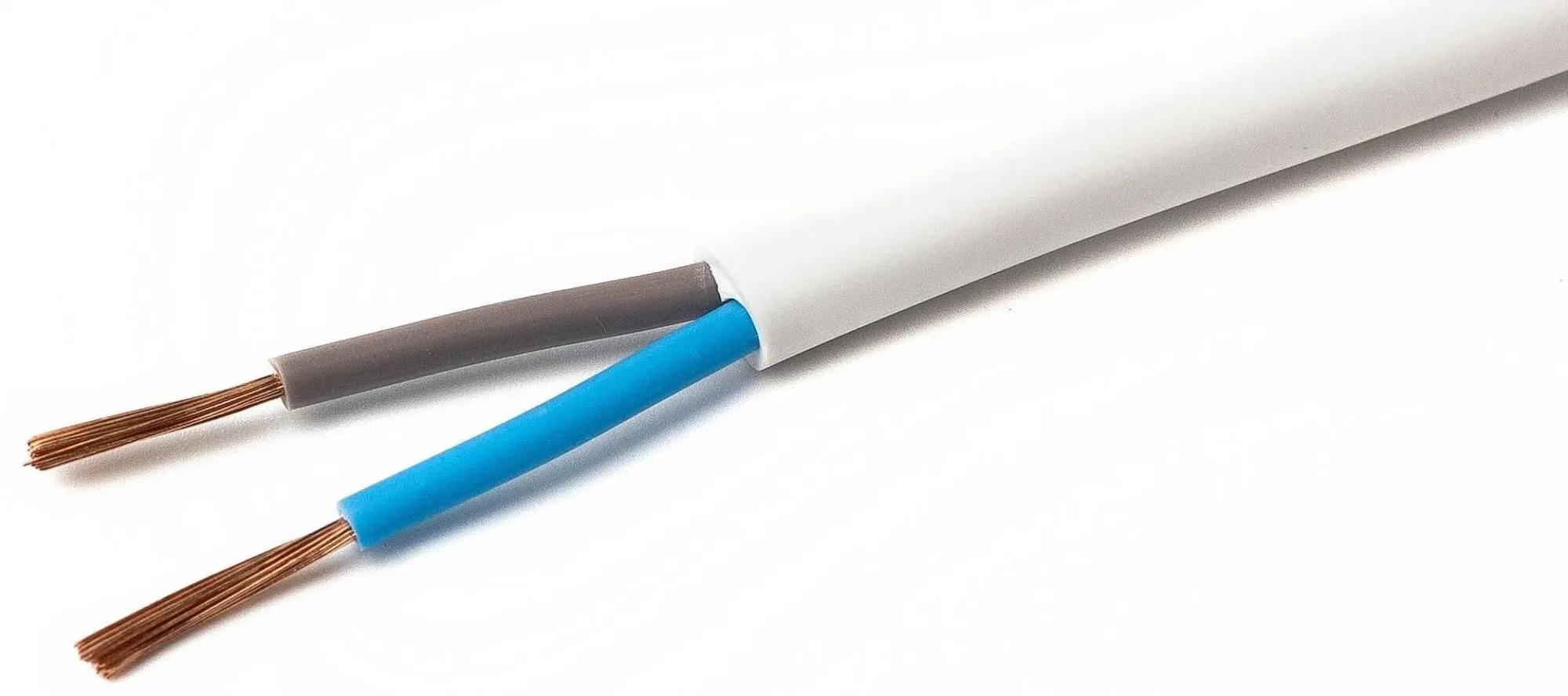 Провод ПВС-Т 2х0,5 + 1х0,5 бел (ПВС 3х0,5) (200м) Автопровод