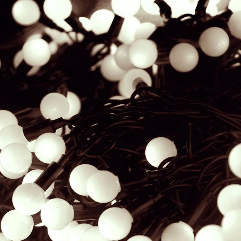 Гирлянда LED ClipLight - ШАРИКИ 24V, 3 нити по 20 м, цвет диодов Белый 323-615