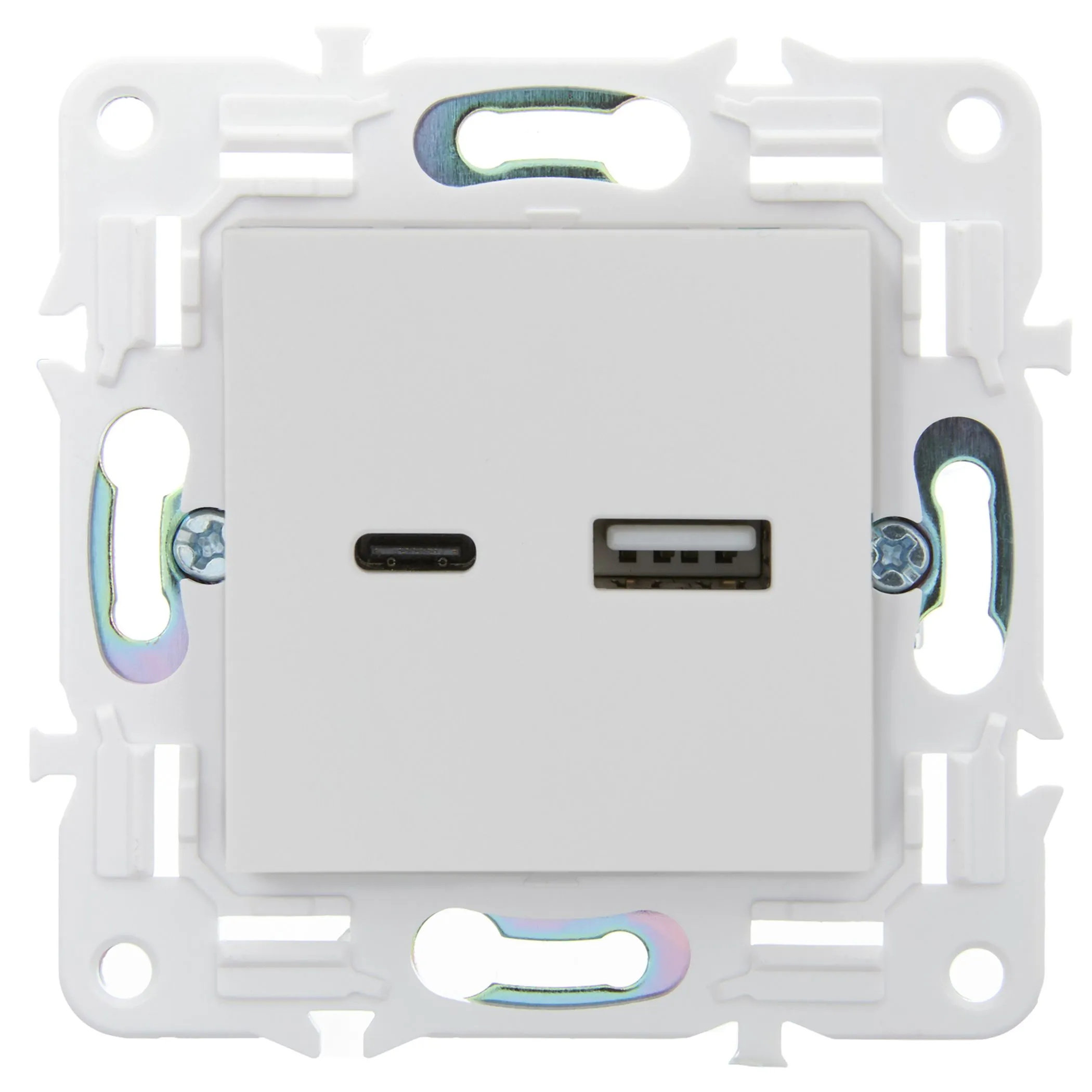 SKANDY Розетка USB A+C 18Вт SK-R13W арктический белый IEK для электромонтажа - Фото 3