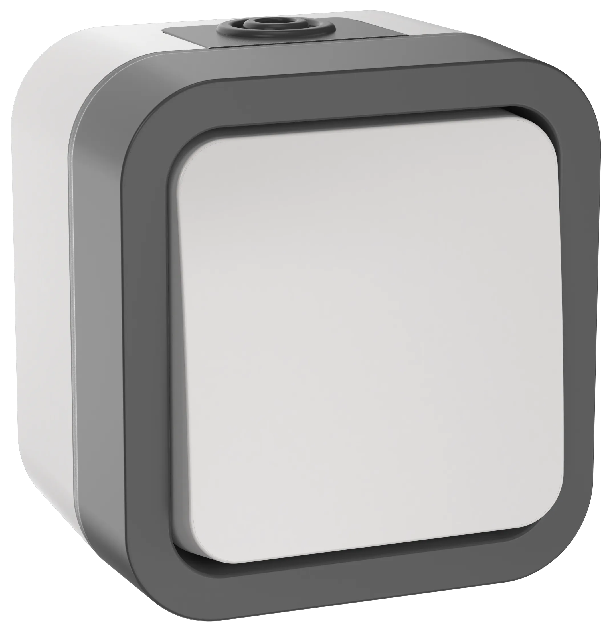 TORS Переключатель одноклавишный 10А IP55 TS201 серо-белый IEK TS-V10-0-10-55-K41