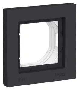 Рамка 1-м AtlasDesign Aqua IP44 карбон SE ATN441001 1324374