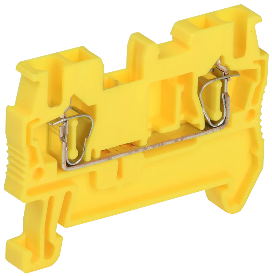 Клемма пружинная КПИ 2в-2,5 31А желтая IEK