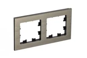 Рамка 2-м AtlasDesign Nature метал. латунь SE ATN312202 1307966