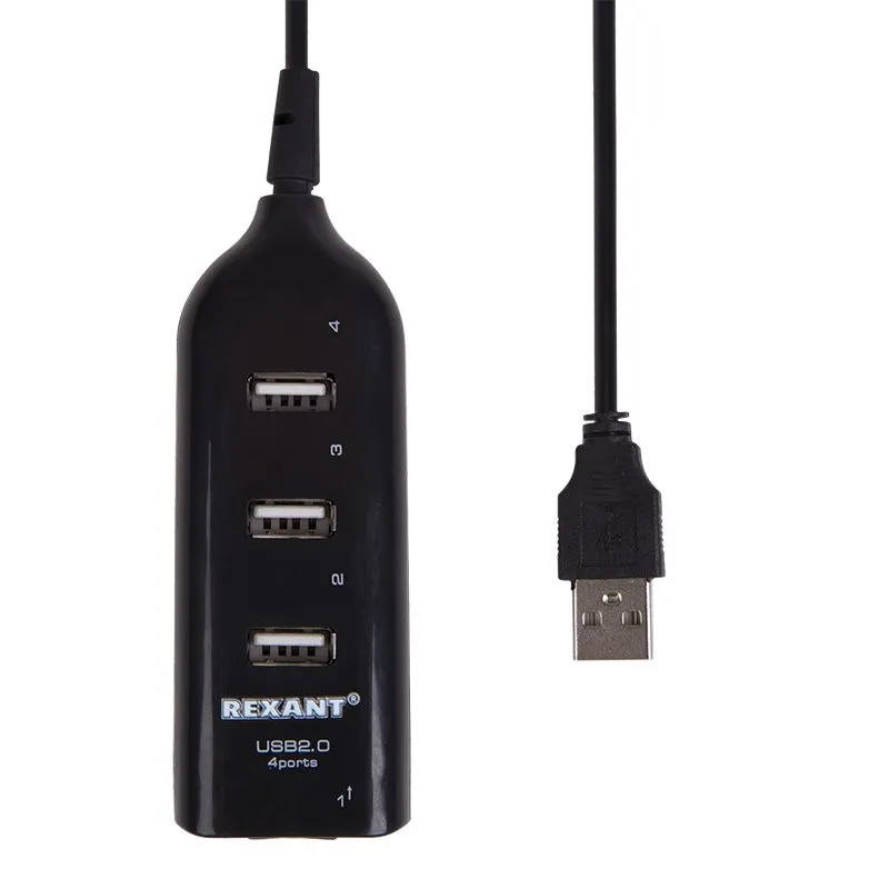 Разветвитель USB 2.0 на 4 порта REXANT - Фото 2