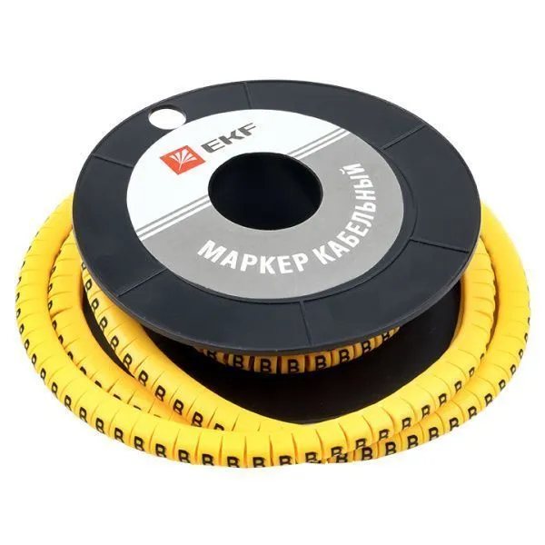 Маркер кабельный 1,5 мм2 "B" (1000 шт.) (ЕС-0) EKF - Фото 3