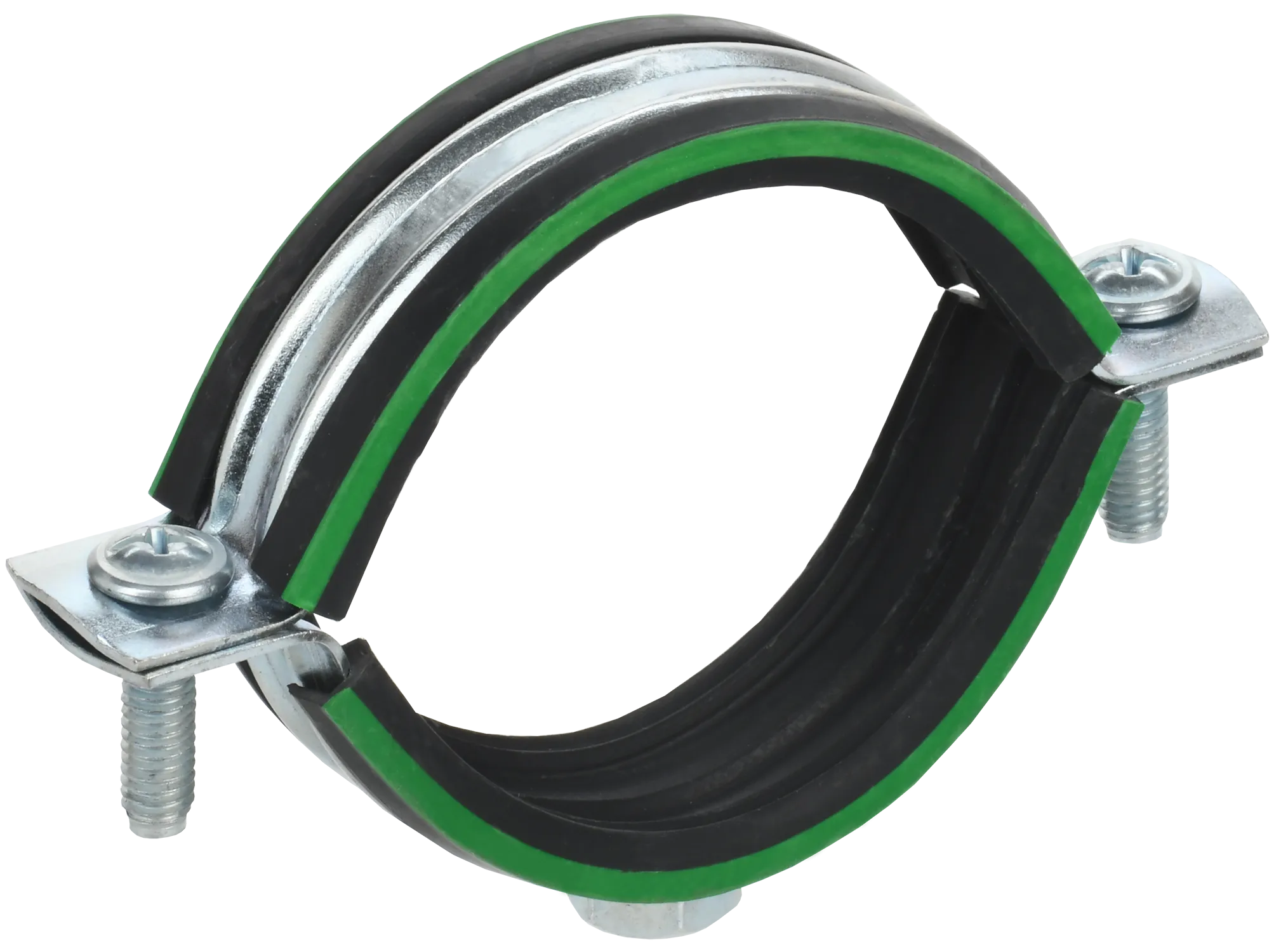 ELASTA Скоба металлическая двухкомпонентная с резиновым уплотнителем d=48-53мм IEK