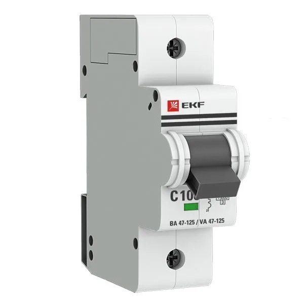 Авт. выкл. 1P 100А (C) 15кА ВА 47-125 EKF PROxima mcb47125-1-100C