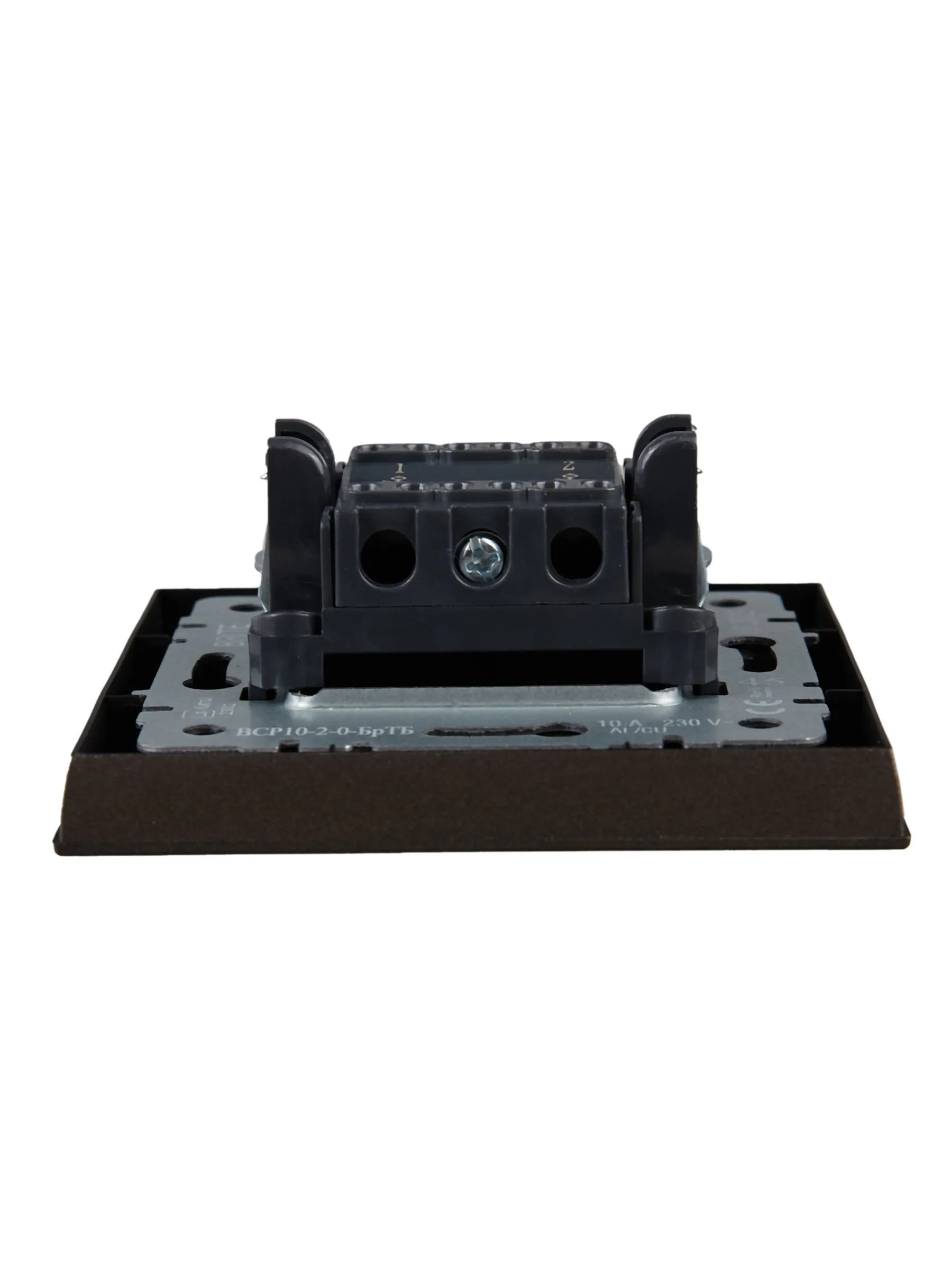 BRITE Выключатель 2-клавишный 10А в сборе ВСР10-2-0-БрТБ темная бронза IEK - Фото 4