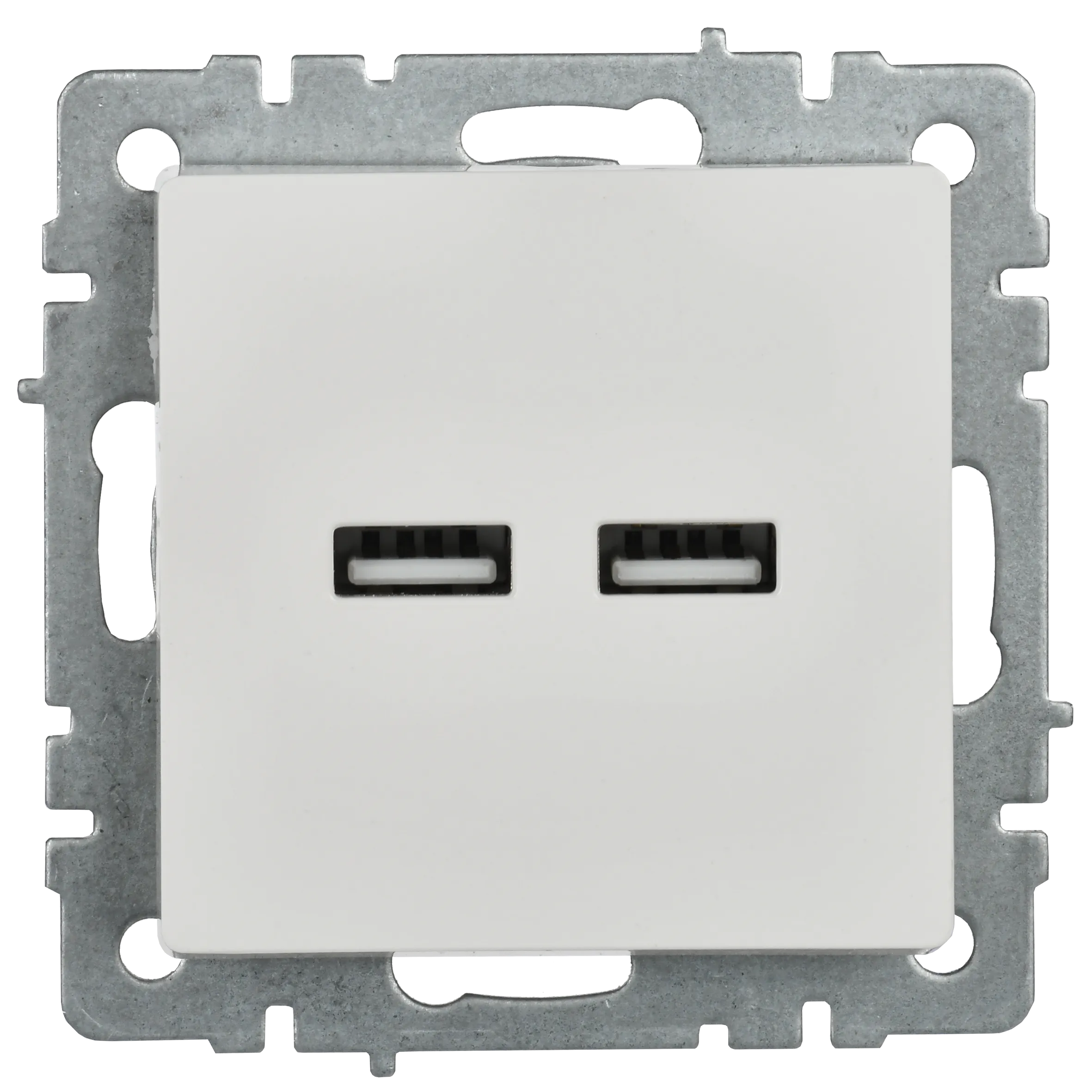 BRITE Розетка USB A+A 5В 3,1А РЮ10-1-БрБ белый IEK - Фото 4