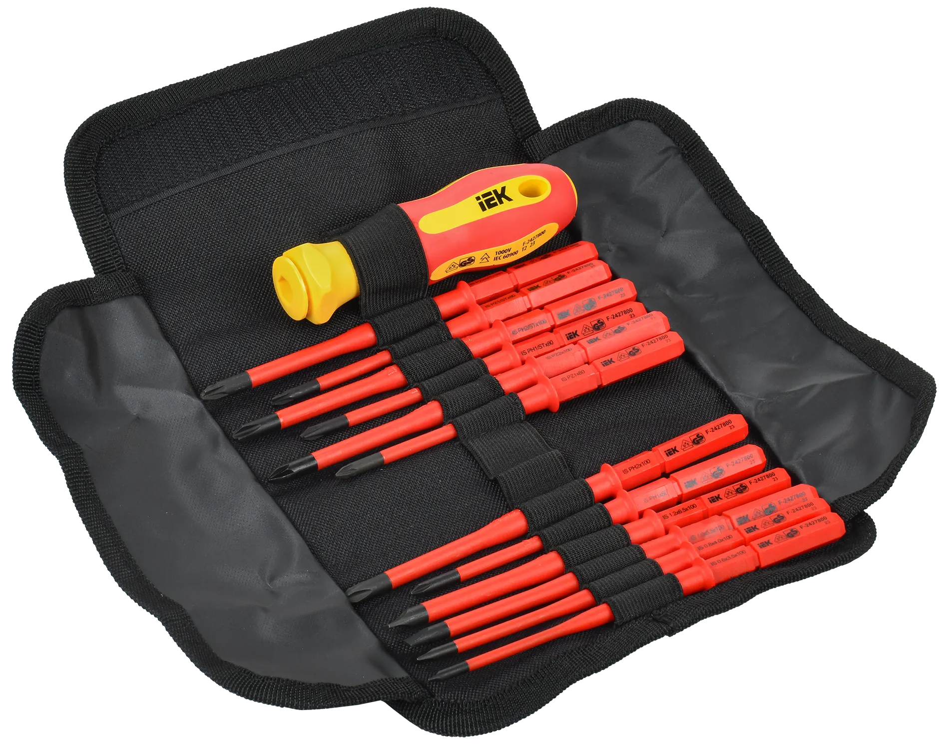 ARMA2L 5 Набор диэлектрической отвертки со сменными жалами SLIM Т2 13шт IEK