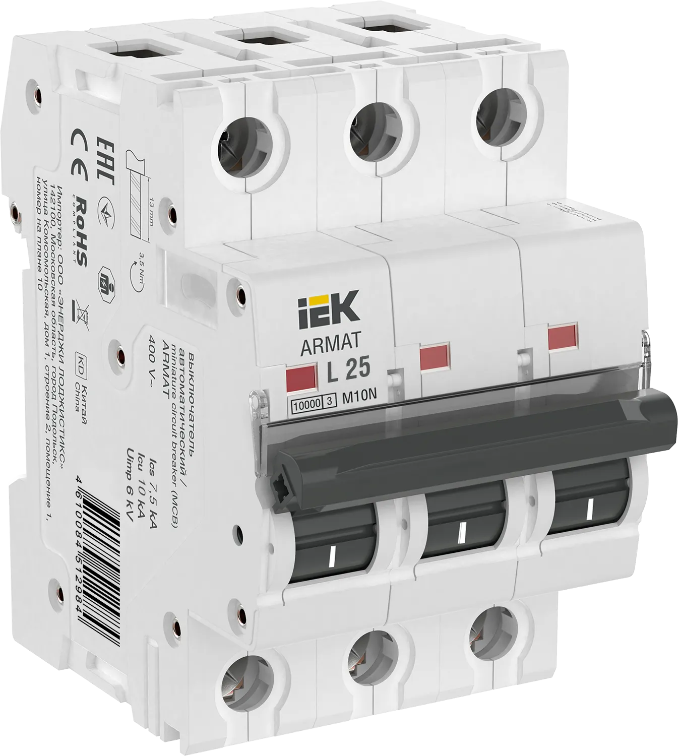 ARMAT Автоматический выключатель M10N 3P L 25А IEK