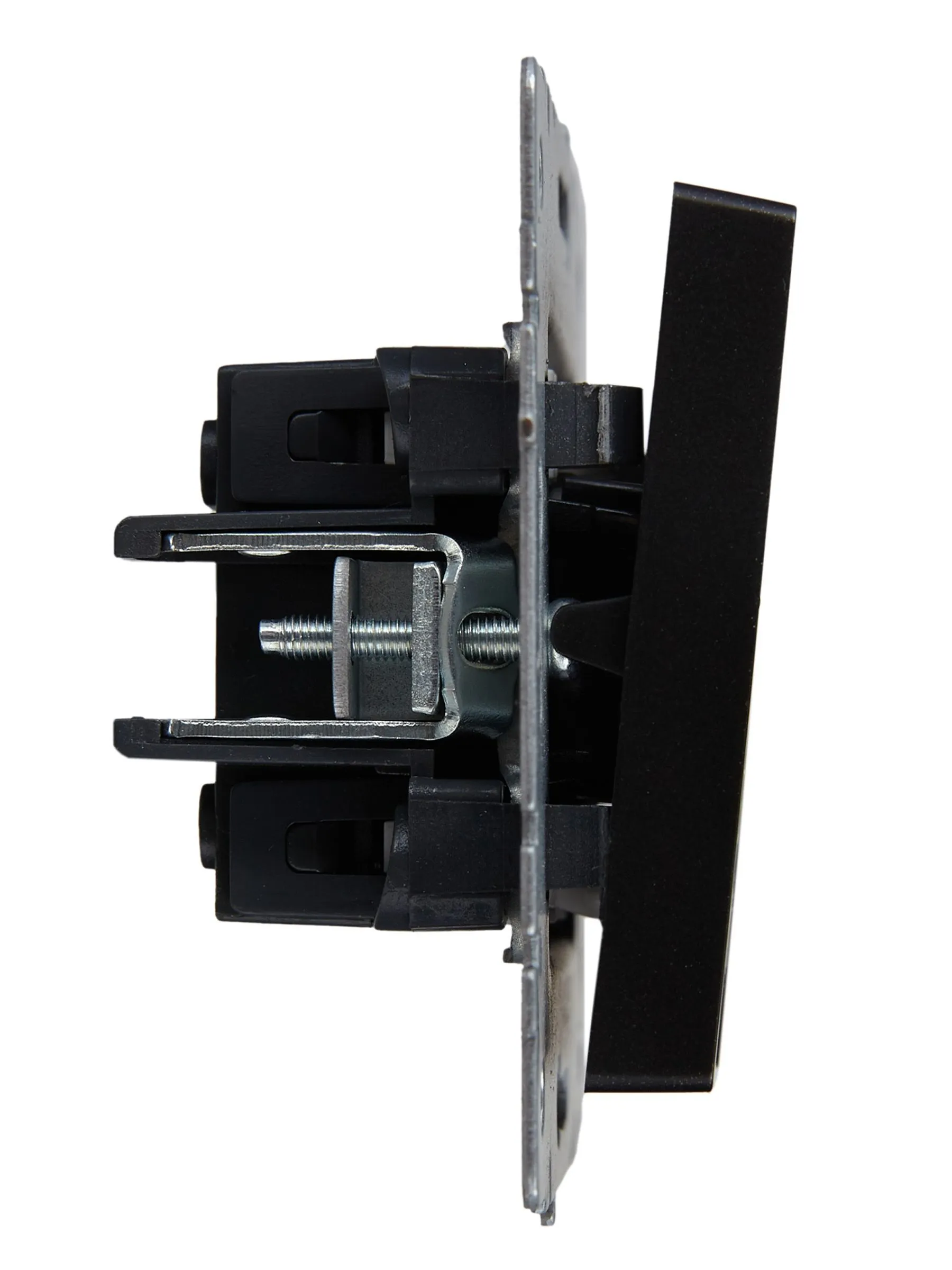 BRITE Выключатель 2-клавишный с индикацией 10А ВС10-2-1-БрЧ черный IEK - Фото 3