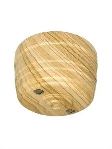 Корпус розетки потолочной пластиковый, D70x40, цвет - песочное золото, серия УСАДЬБА, ТМ "МезонинЪ", GE30811-11