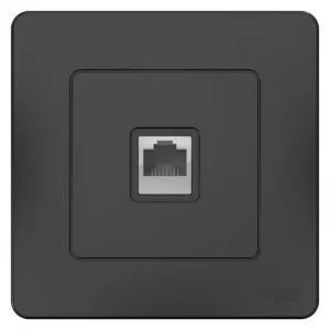 Розетка компьютерная 1-м СП Blanca RJ45 кат.5E антрацит SE BLNIS045006 1210387