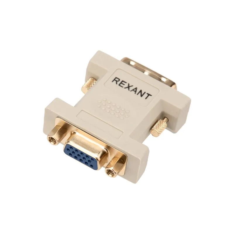 Переходник штекер DVI-I - гнездо VGA REXANT - Фото 2