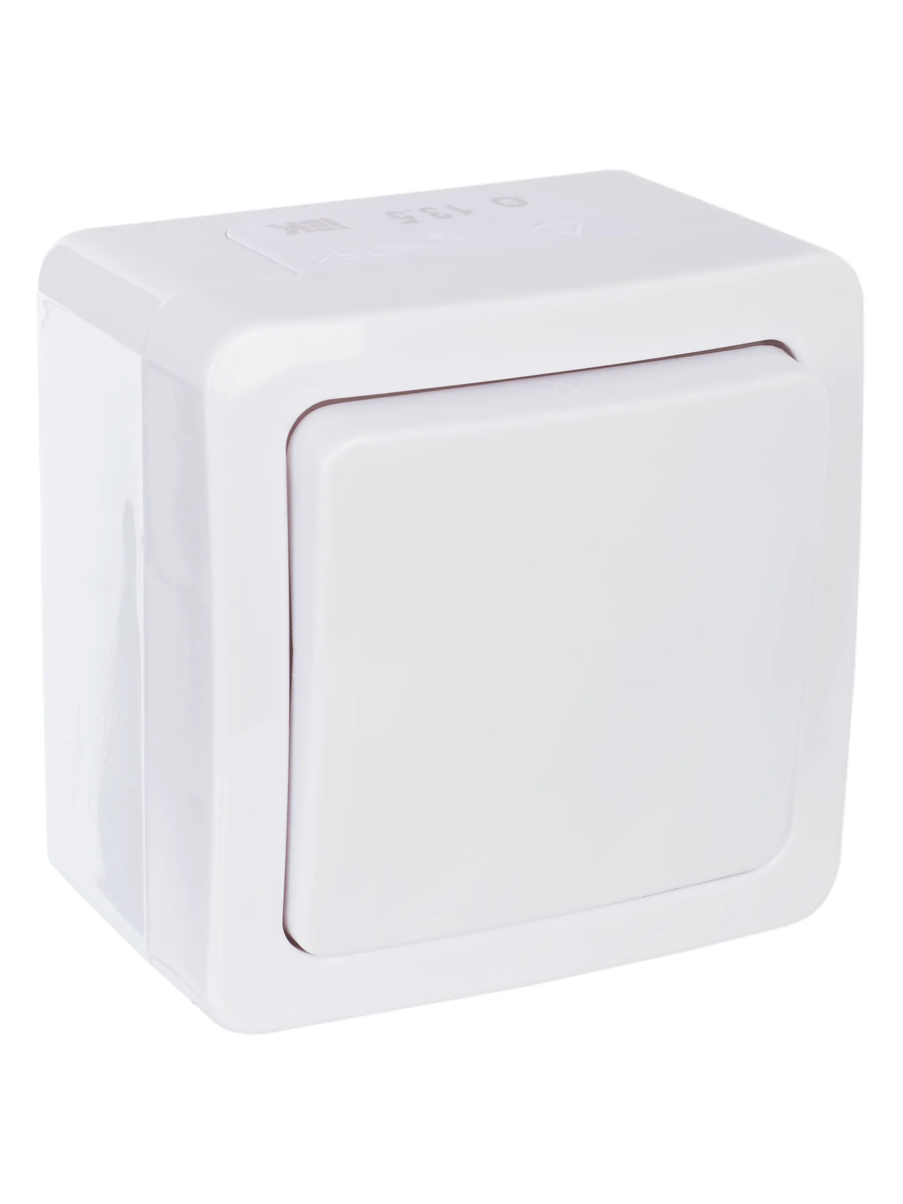 Выключатель 1-клавишный для открытой установки проходной ВСп20-1-0-ГПБ IP54 ГЕРМЕС PLUS (цвет клавиши: белый) IEK - Фото 6