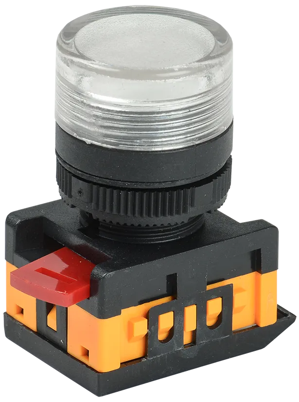 Лампа AL-22TE сигнальная d=22мм прозрачный неон/240В цилиндр IEK