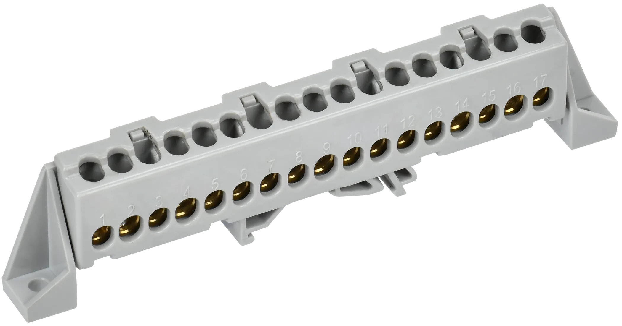 TEKFOR Шина L "фаза" в комбинированном DIN-изоляторе "Стойка" 6х9-17-Ср IEK